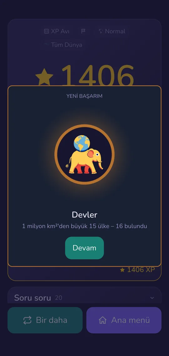 Bir XP Avı’nın sonunda yeni başarım